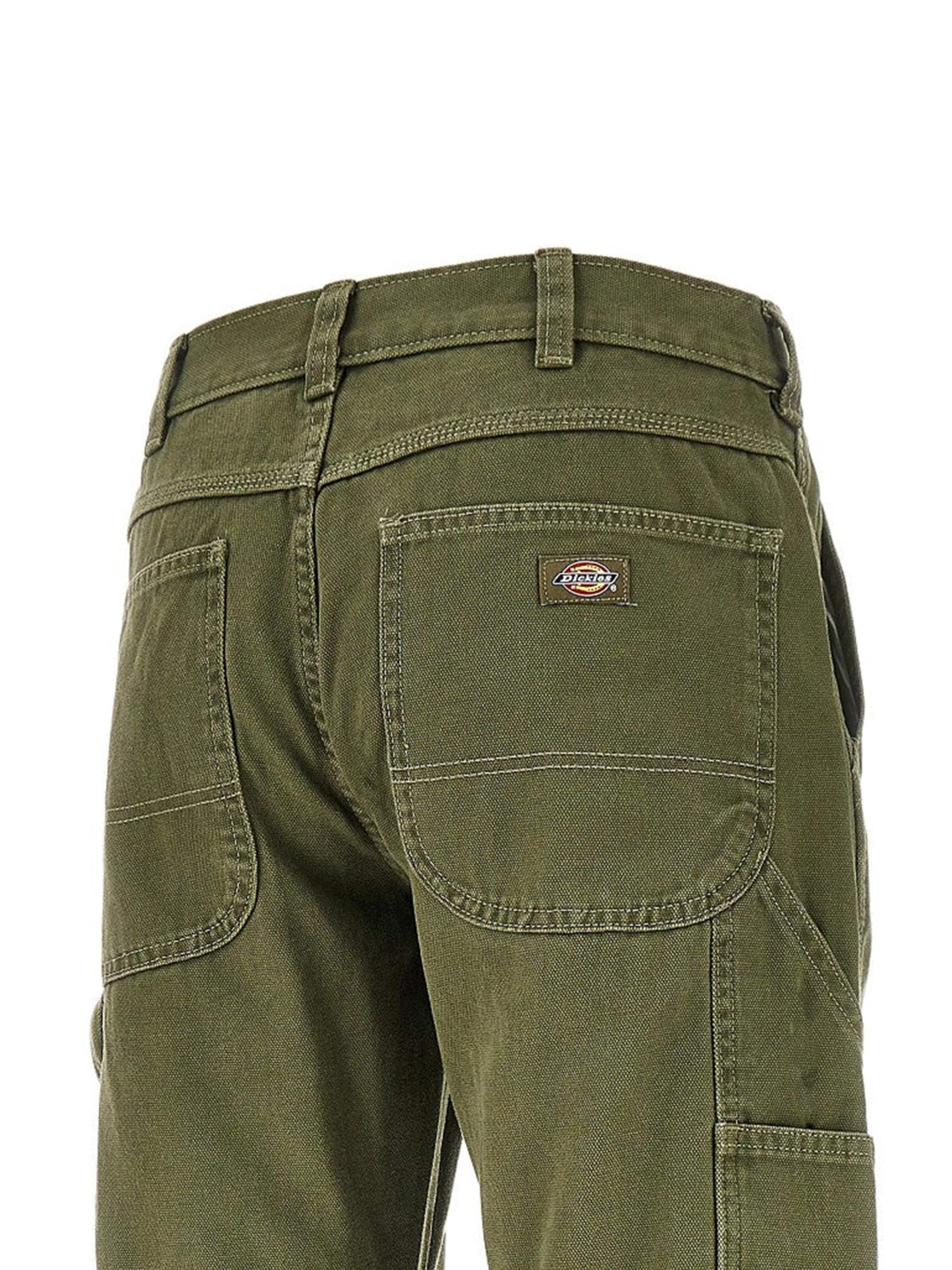 DICKIES Regular Broek 'CARPENTER' in Groen