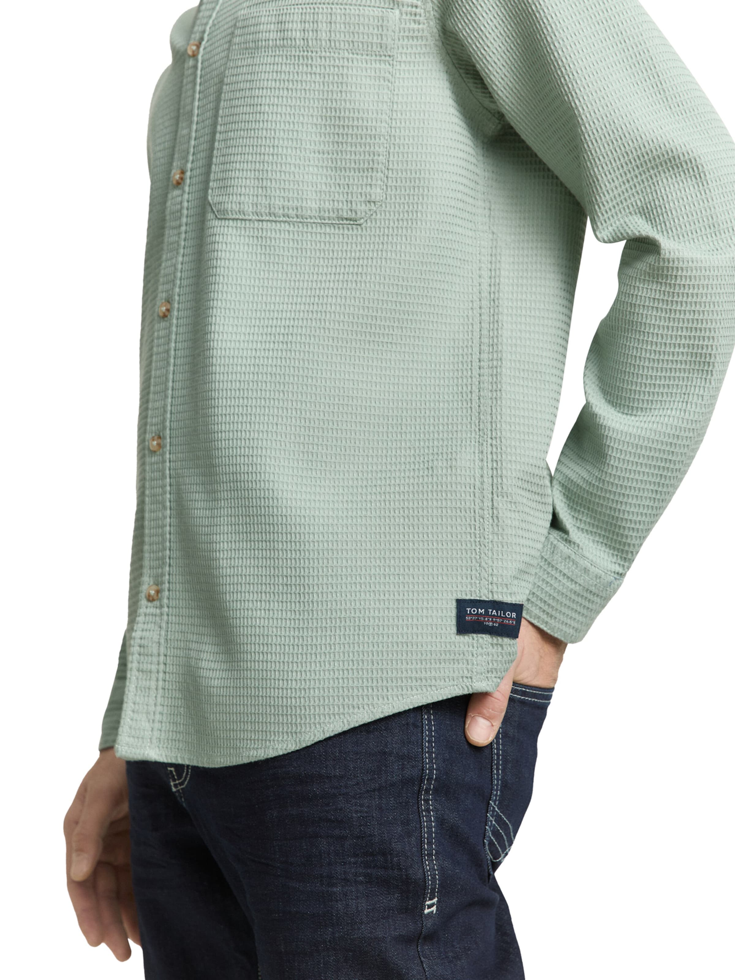 TOM TAILOR Regular Fit Hemd in Grün