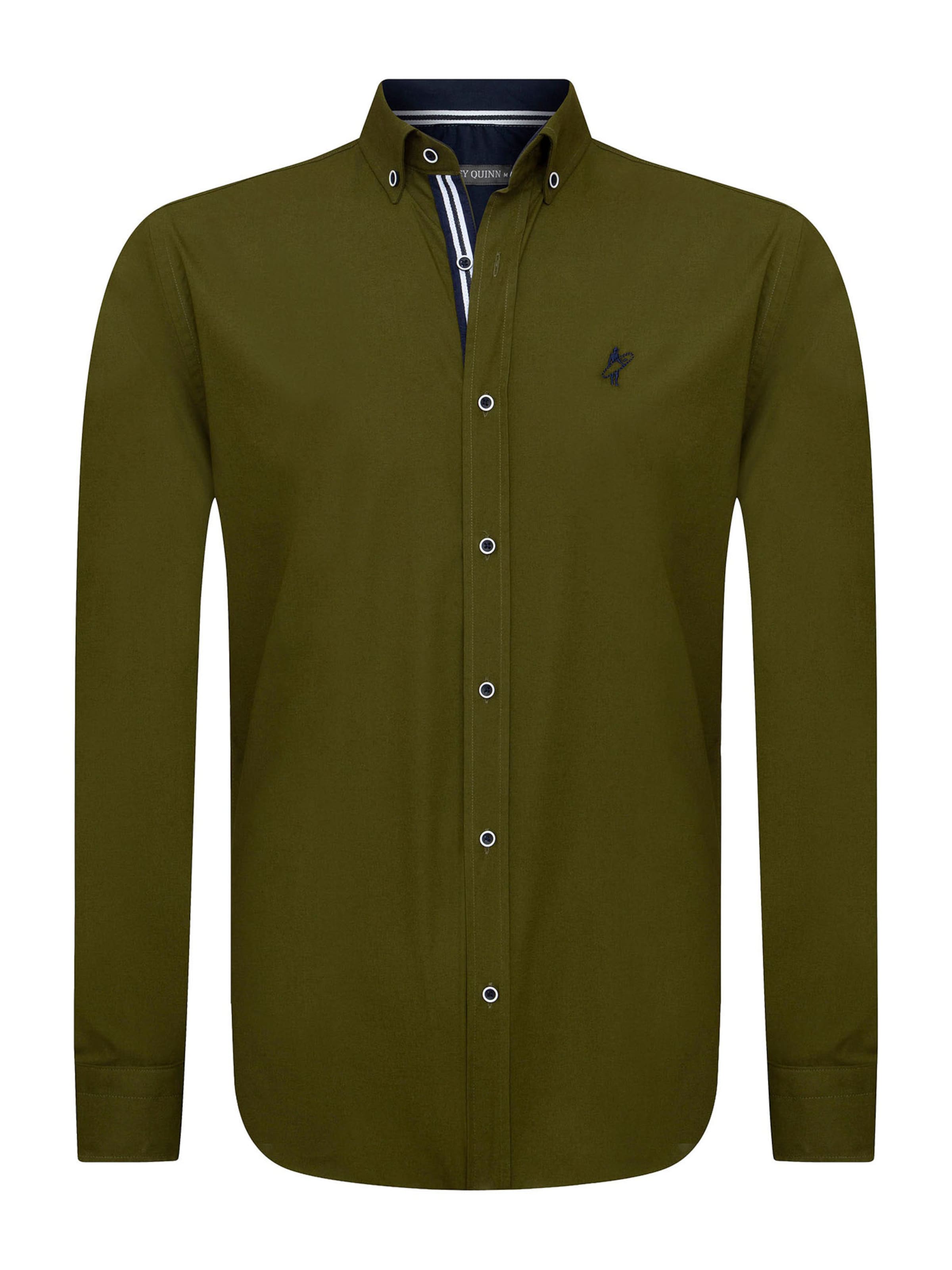 Jacey Quinn Rovný strih Košeľa - Zelená: predná strana