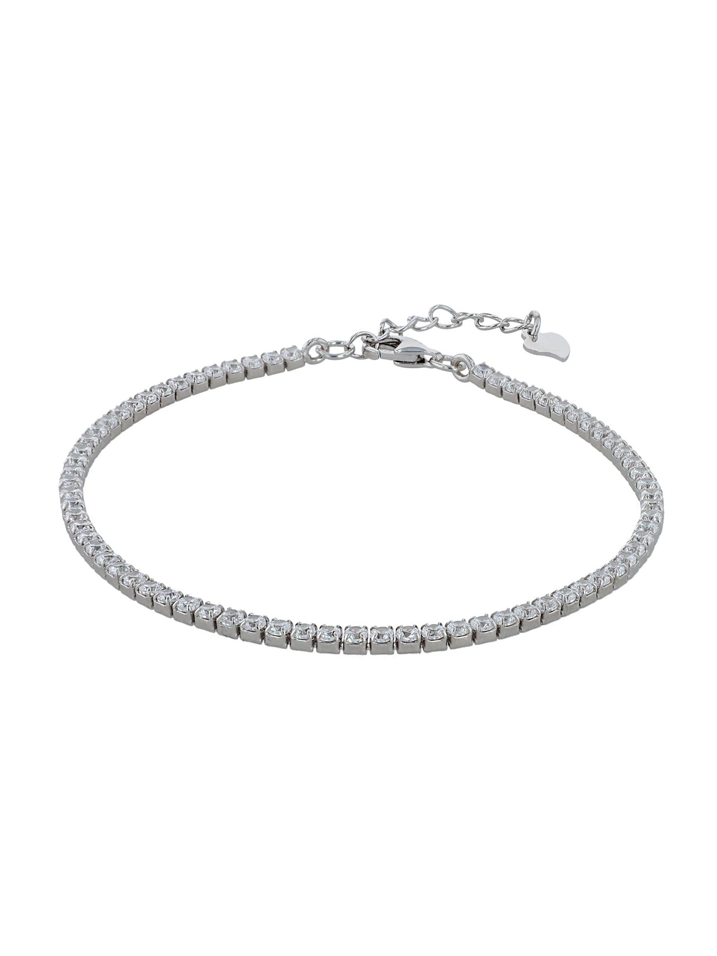Akzent Bracelet '"Twyla" aus 925 Sterlingsilber, rhodiniert, langlebig' in Silver