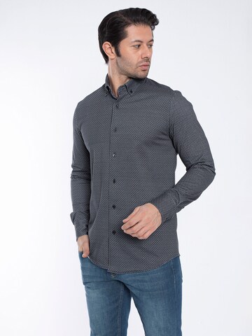 By Diess Collection Regular fit Πουκάμισο σε μπλε: μπροστά