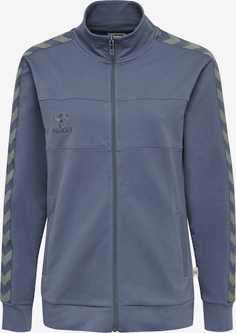 Hummel Athletic Zip-Up Hoodie in Blue