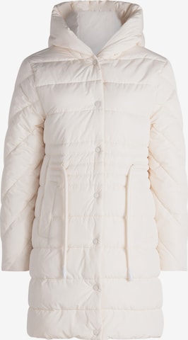 Manteau mi-saison zero en blanc : devant