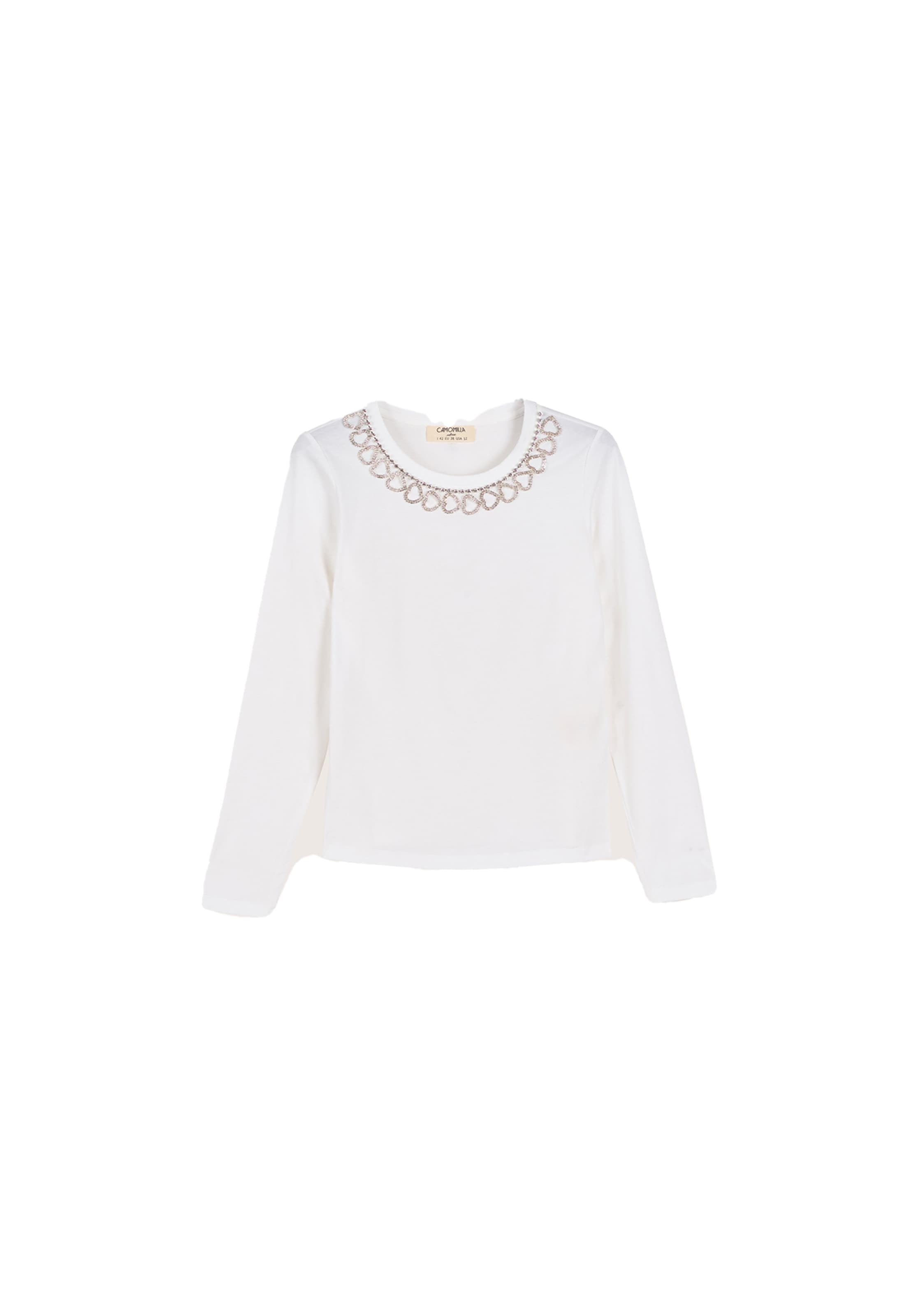 Camomilla Italia Blouse 'Super' in Wit: voorkant