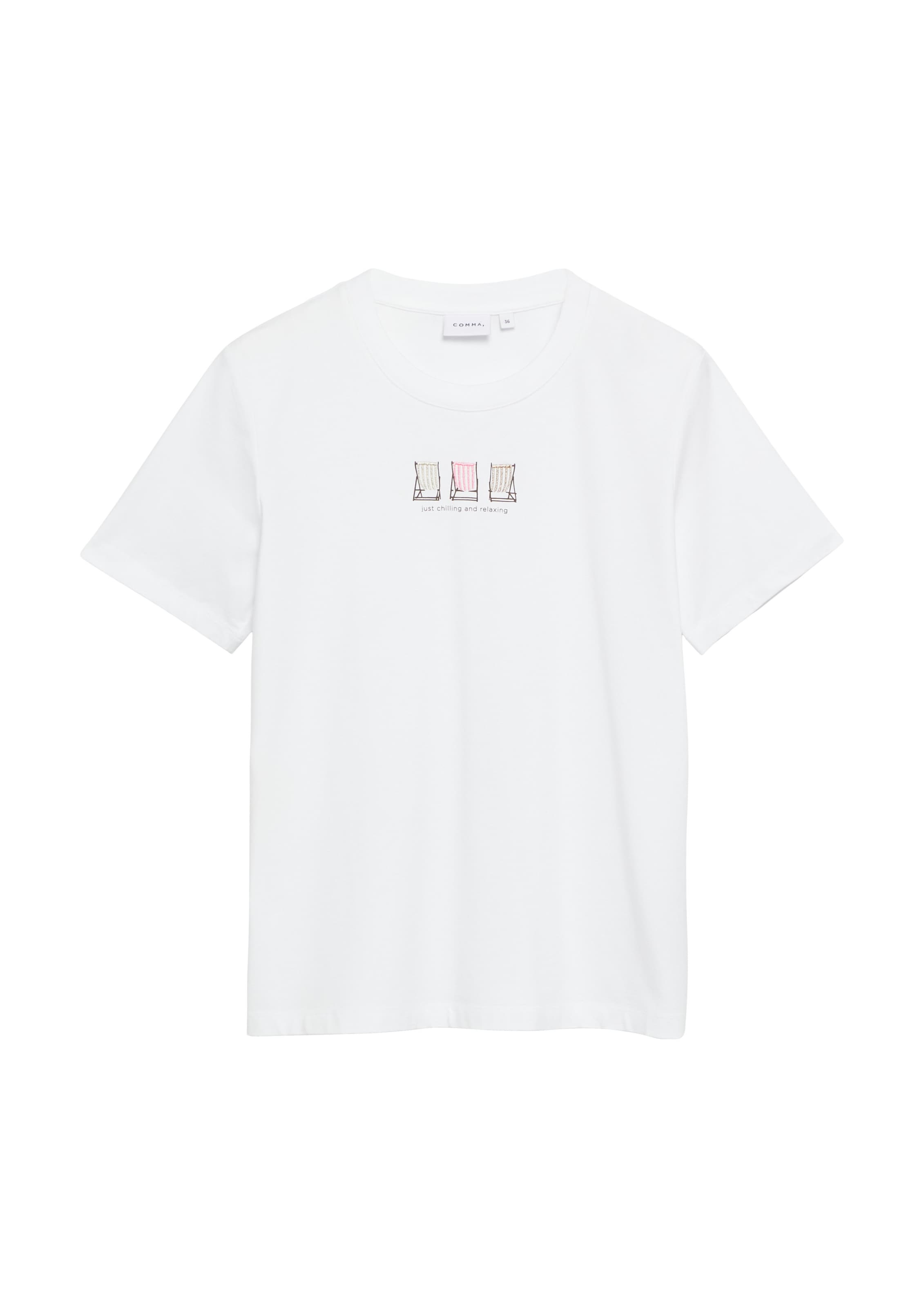 COMMA Shirt in White: front