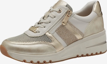 Baskets basses MARCO TOZZI en beige : devant