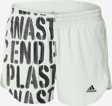 ADIDAS SPORTSWEAR - Pantalón deportivo 'Run Fast' en verde: frente