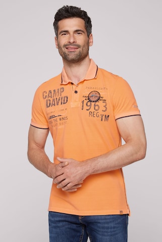 CAMP DAVID Shirt in Orange: front