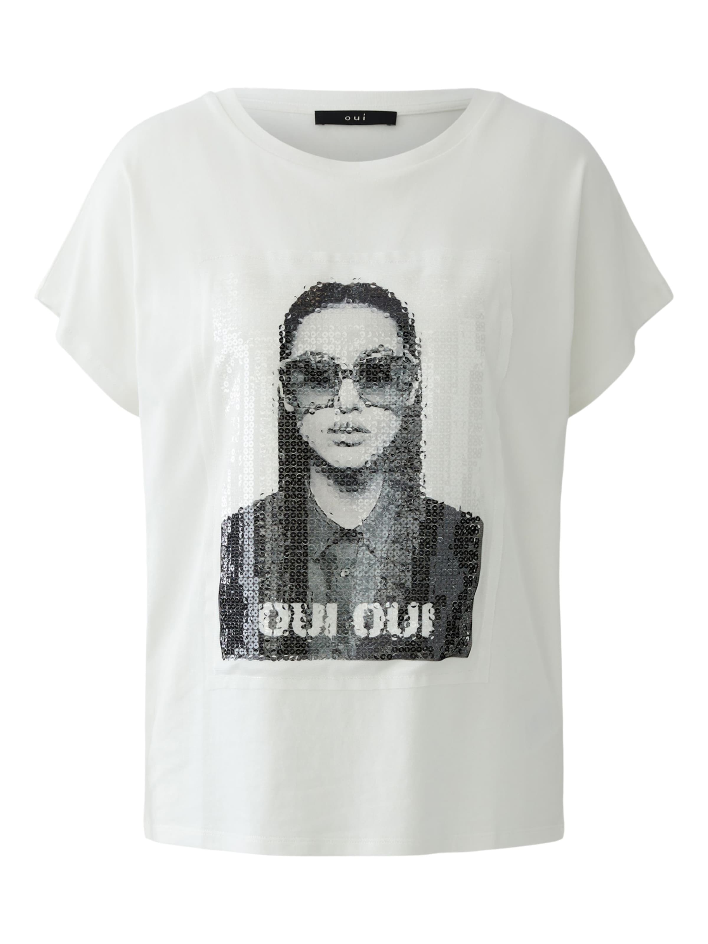 OUI T-Shirt in Weiß: Vorderseite