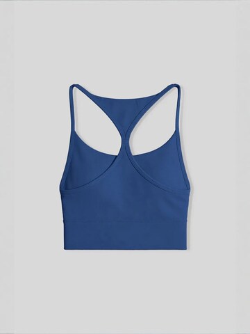 Tommy Life Classic Bra 'TOMMY Damen-Figurbetontes Crop-Active-Top' in Blue