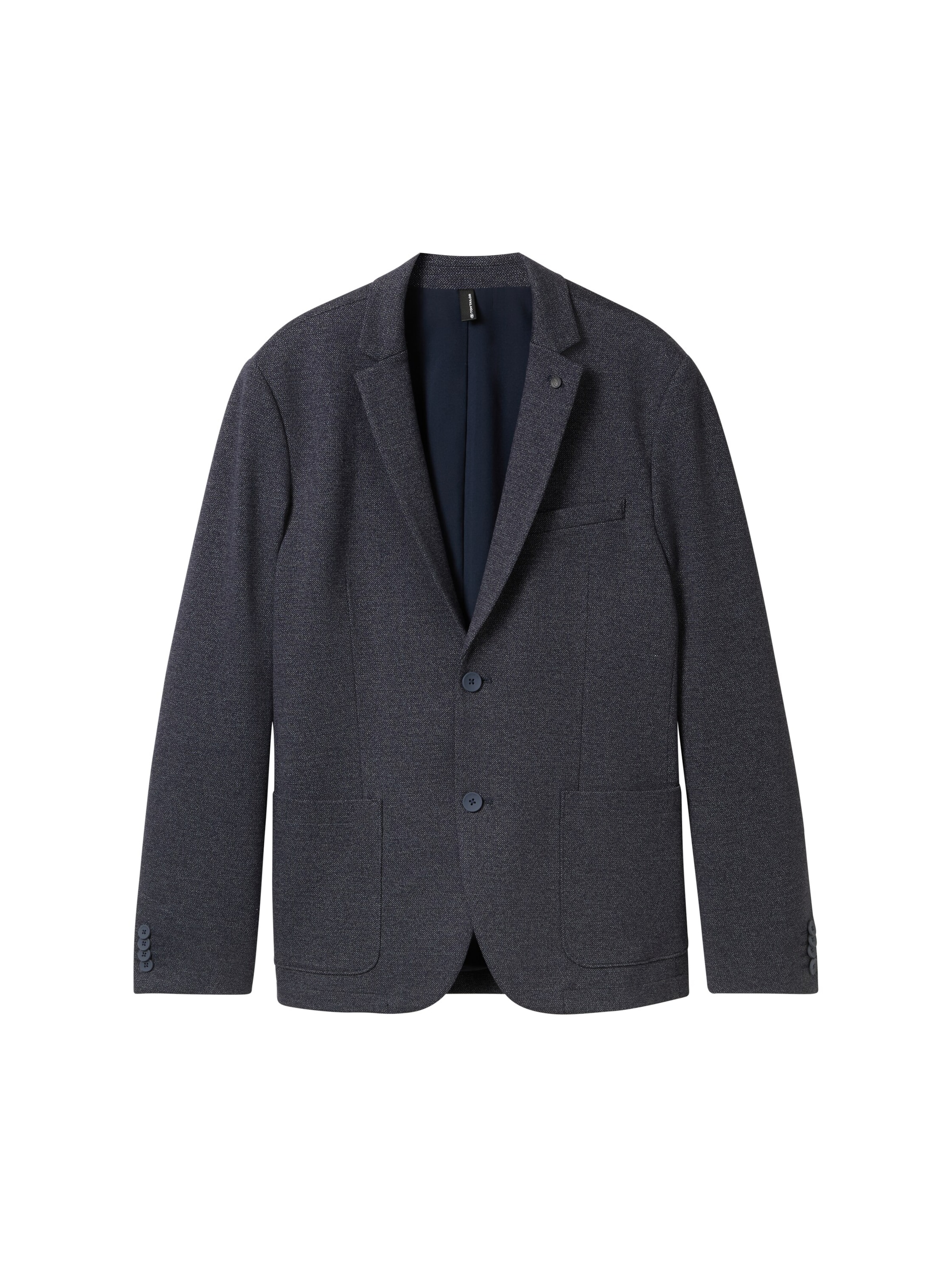 Coupe regular Veste de costume TOM TAILOR en gris : devant