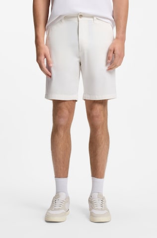 BOSS Slimfit Hose in Weiß: Vorderseite
