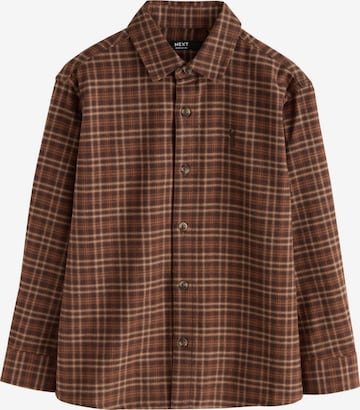 Coupe regular Chemise Next en marron : devant