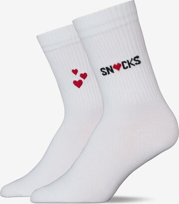 SNOCKS Socks in White: front