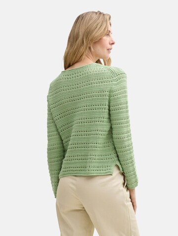 TOM TAILOR Sweater in Green