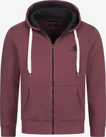 Rock Creek Zip-Up Hoodie in Red: front