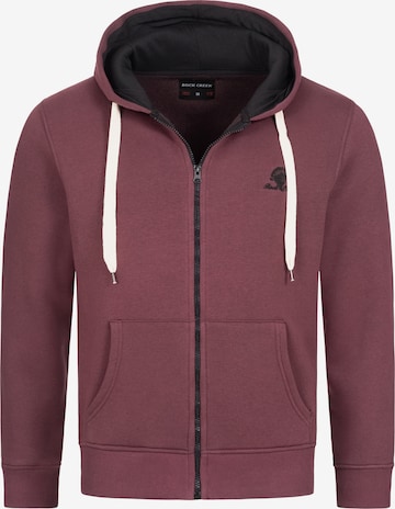 Rock Creek Zip-Up Hoodie in Red: front