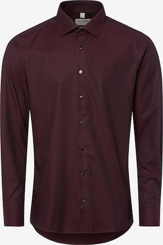 OLYMP Slim Fit Businesshemd in Lila: Vorderseite