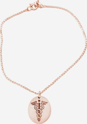 Gemshine Bracelet 'Caduceus Hermesstab' in Pink: front
