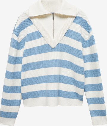 Pull-over 'EMPIRE' MANGO en bleu : devant