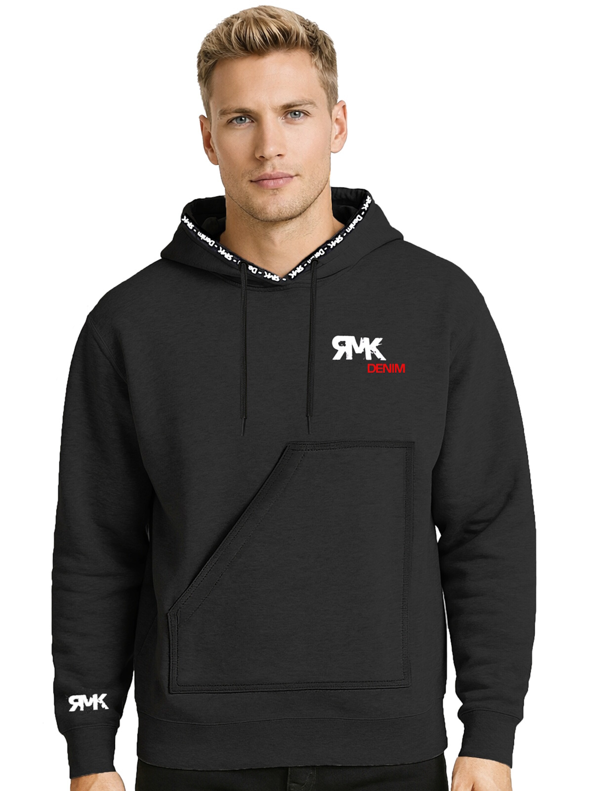 RMK Sweatshirt 'Bolsa' in Black: front