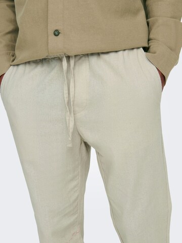 regular Pantaloni 'Linus' di Only & Sons in grigio