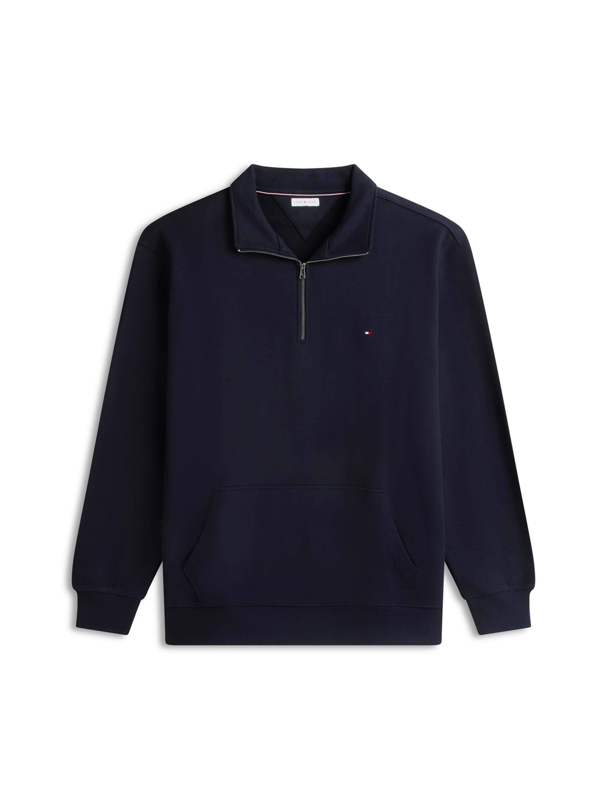 Bluză de molton 'Essential' de la Tommy Hilfiger Big & Tall pe albastru: față