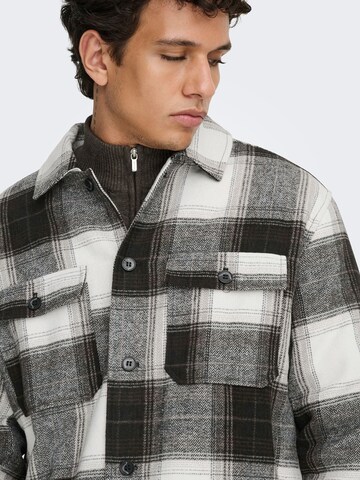 Veste mi-saison 'ONSZack' Only & Sons en noir