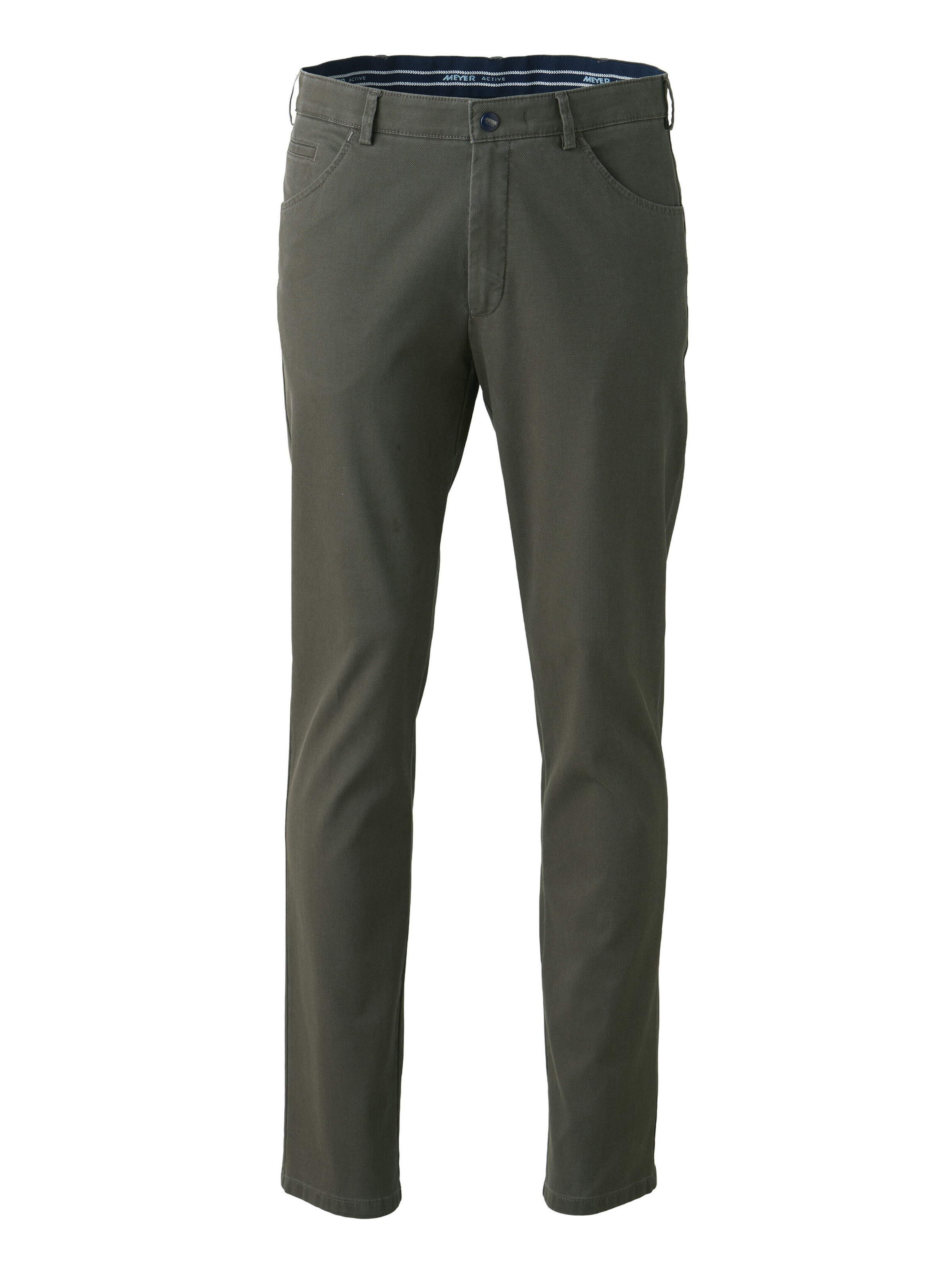 Regular Pantalon chino 'Dublin 9-3009' MEYER en vert : devant