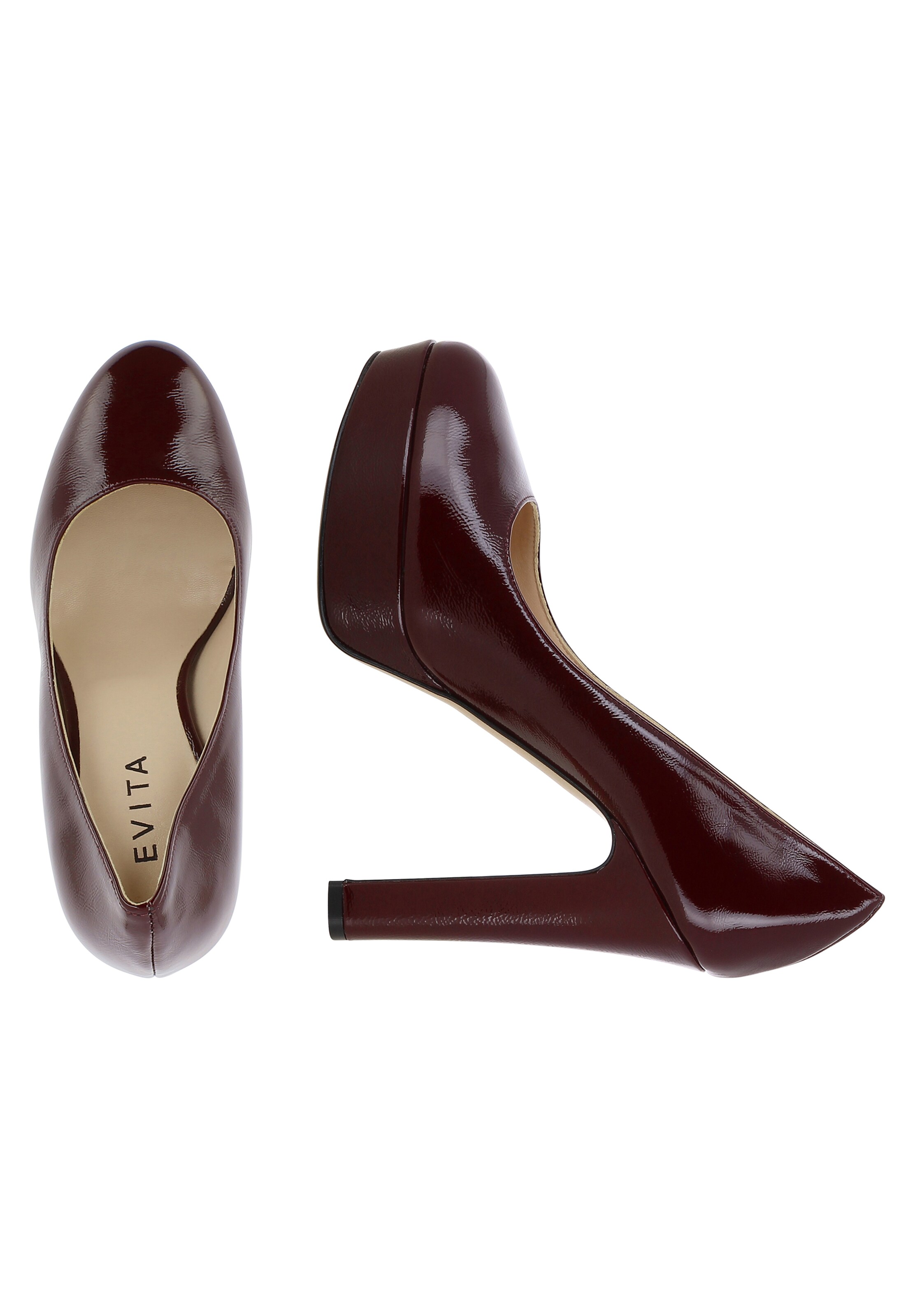 Escarpins 'RICCARDA' EVITA en rouge