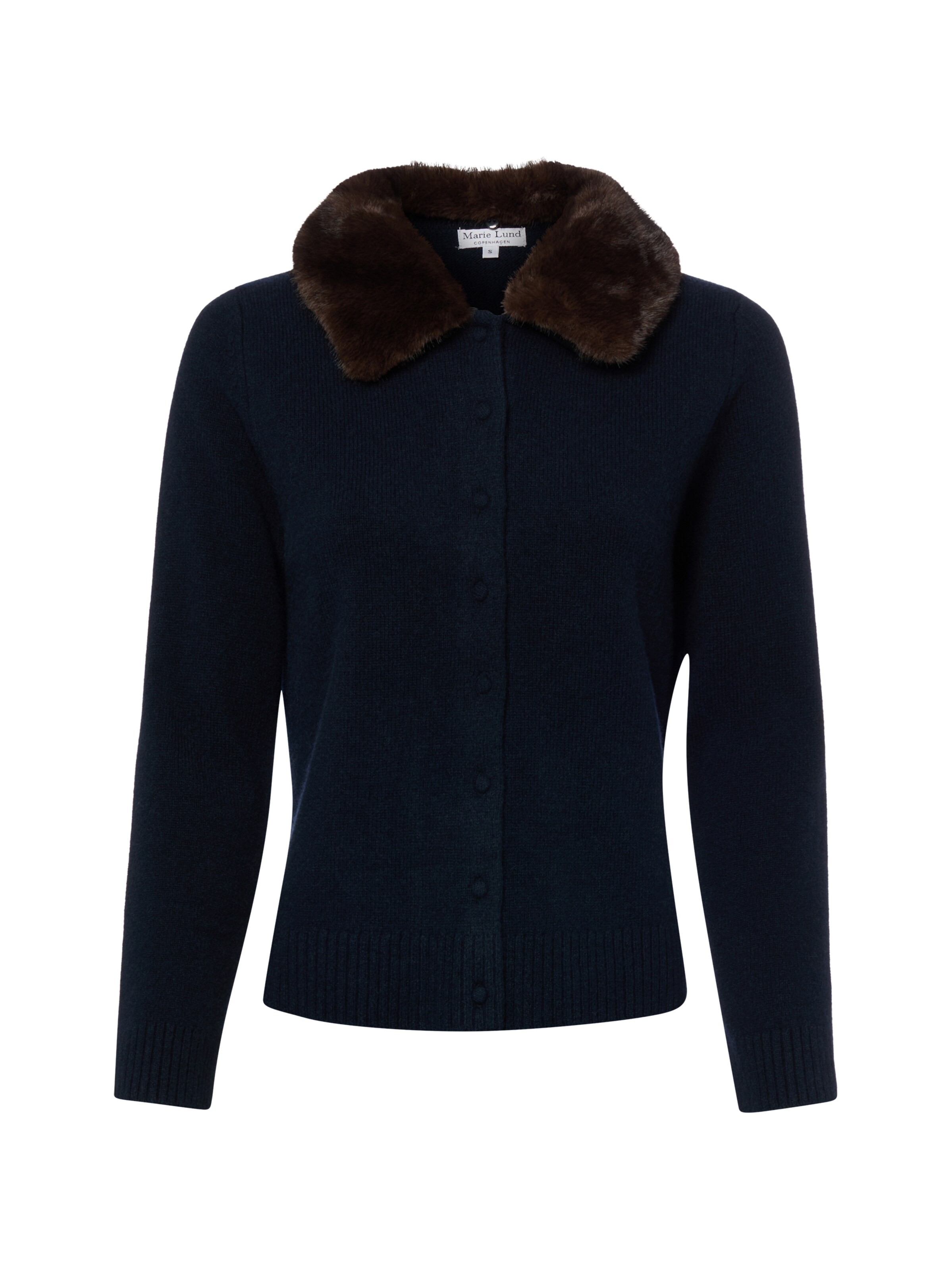 Cardigan Marie Lund en bleu : devant