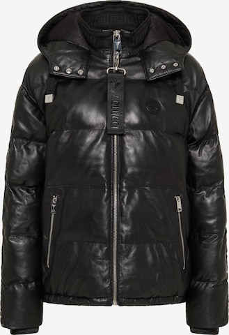 Carlo Colucci Winter Jacket 'Datz' in Black: front