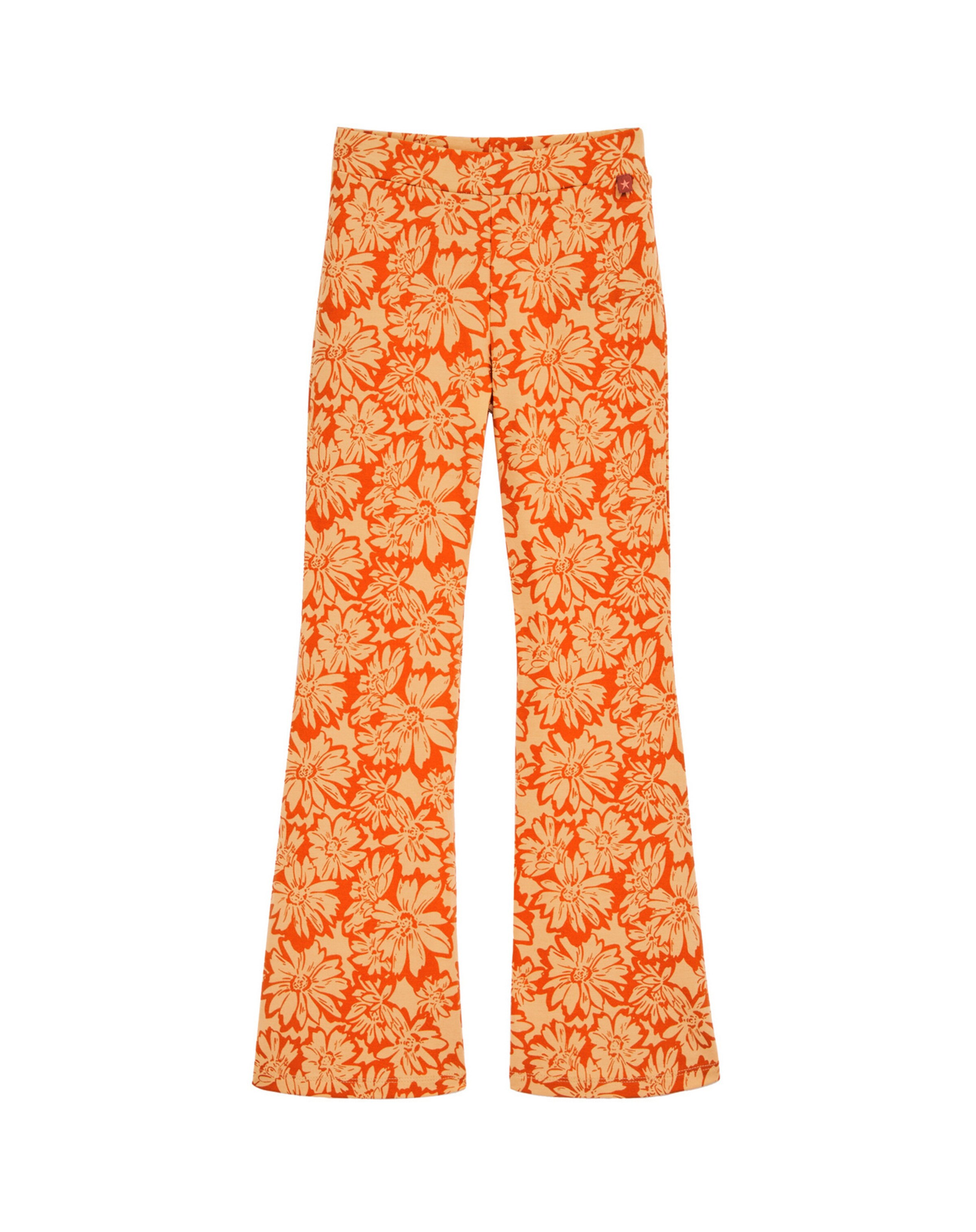 WE Fashion Na zvonec Hlače | oranžna barva: sprednja stran
