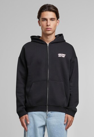 Another Cotton Lab Sweatjacka 'Sugar Daddy' i svart: framsida