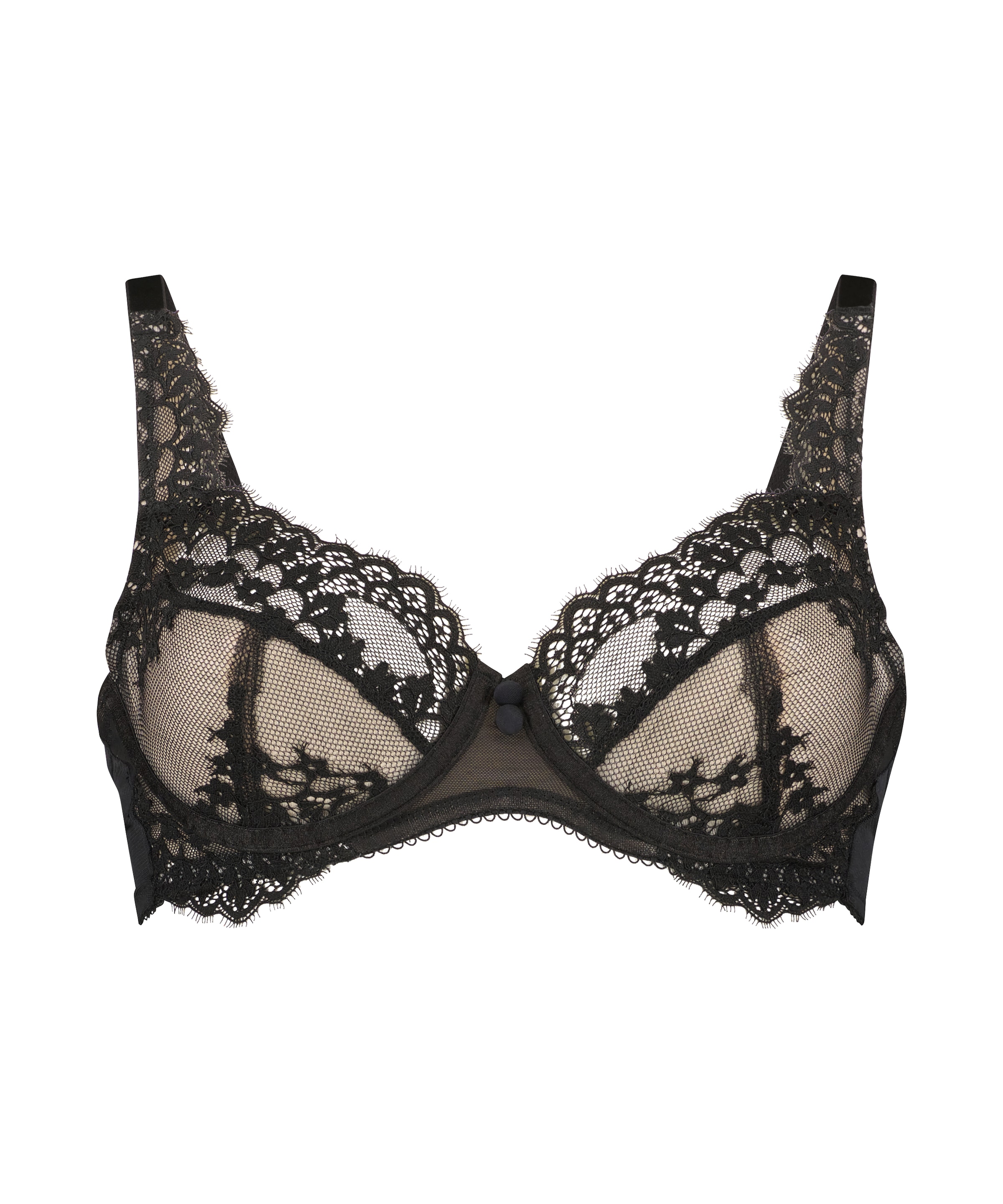 T-shirt Reggiseno &#x27;Daisy&#x27; di Hunkemöller in nero: frontale