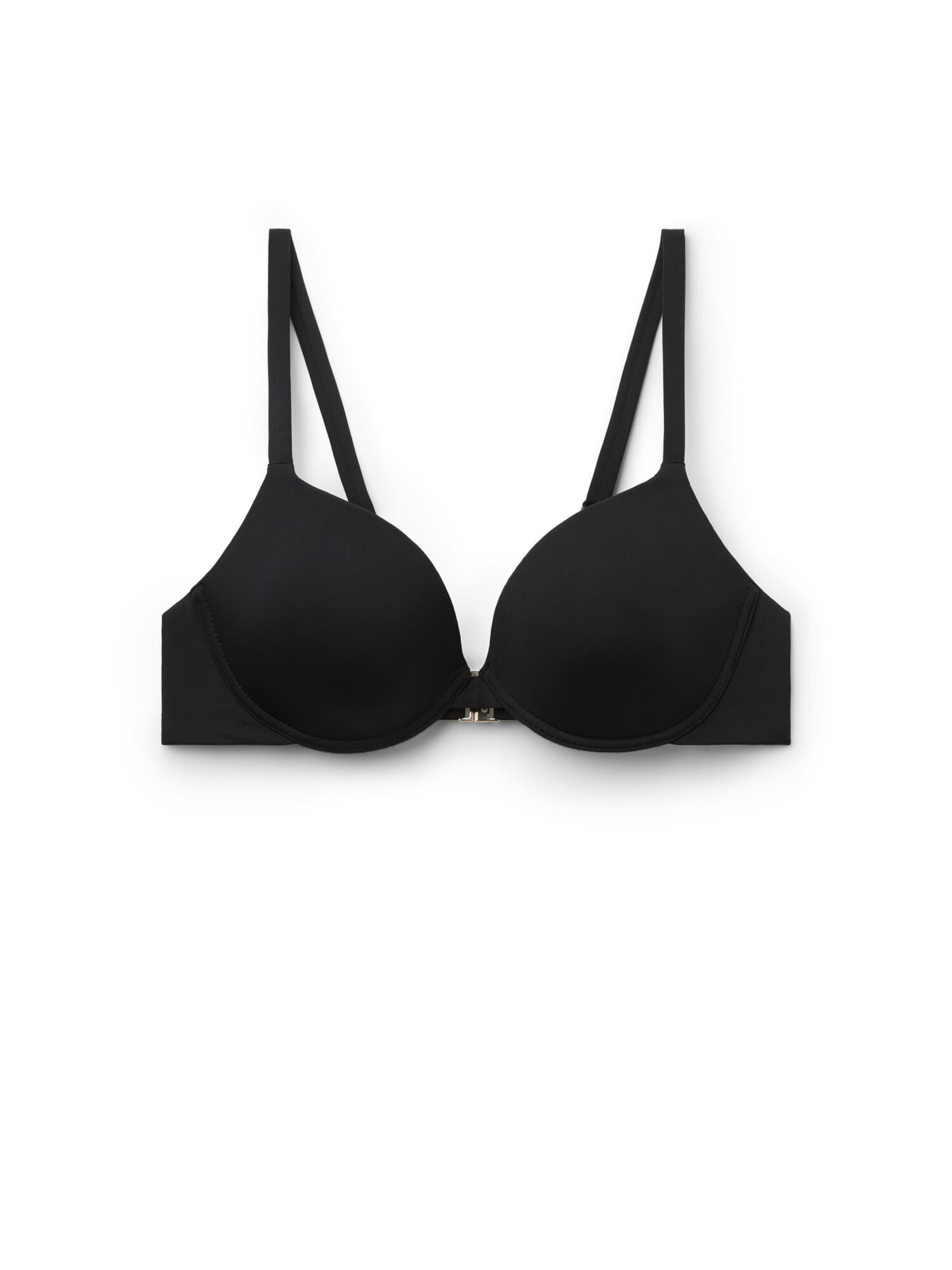 CALZEDONIA Bikini Top 'Premium Fit' in Black: front
