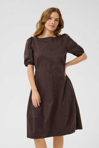 Robe 'Antoinett' CULTURE en marron : devant