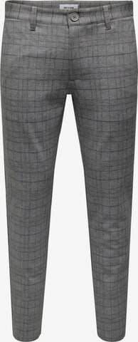 Regular Pantalon chino 'MARK' Only & Sons en gris : devant
