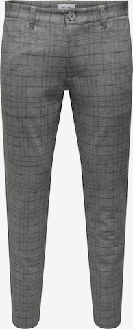 Only & Sons - Regular Calças chino 'MARK' em cinzento: frente