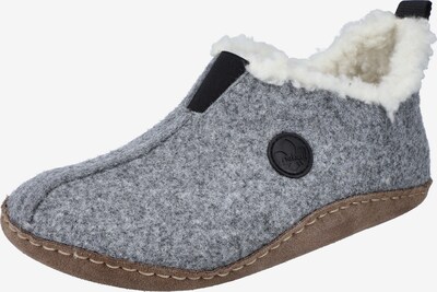 Rieker Slipper in mottled grey / Black / White, Item view