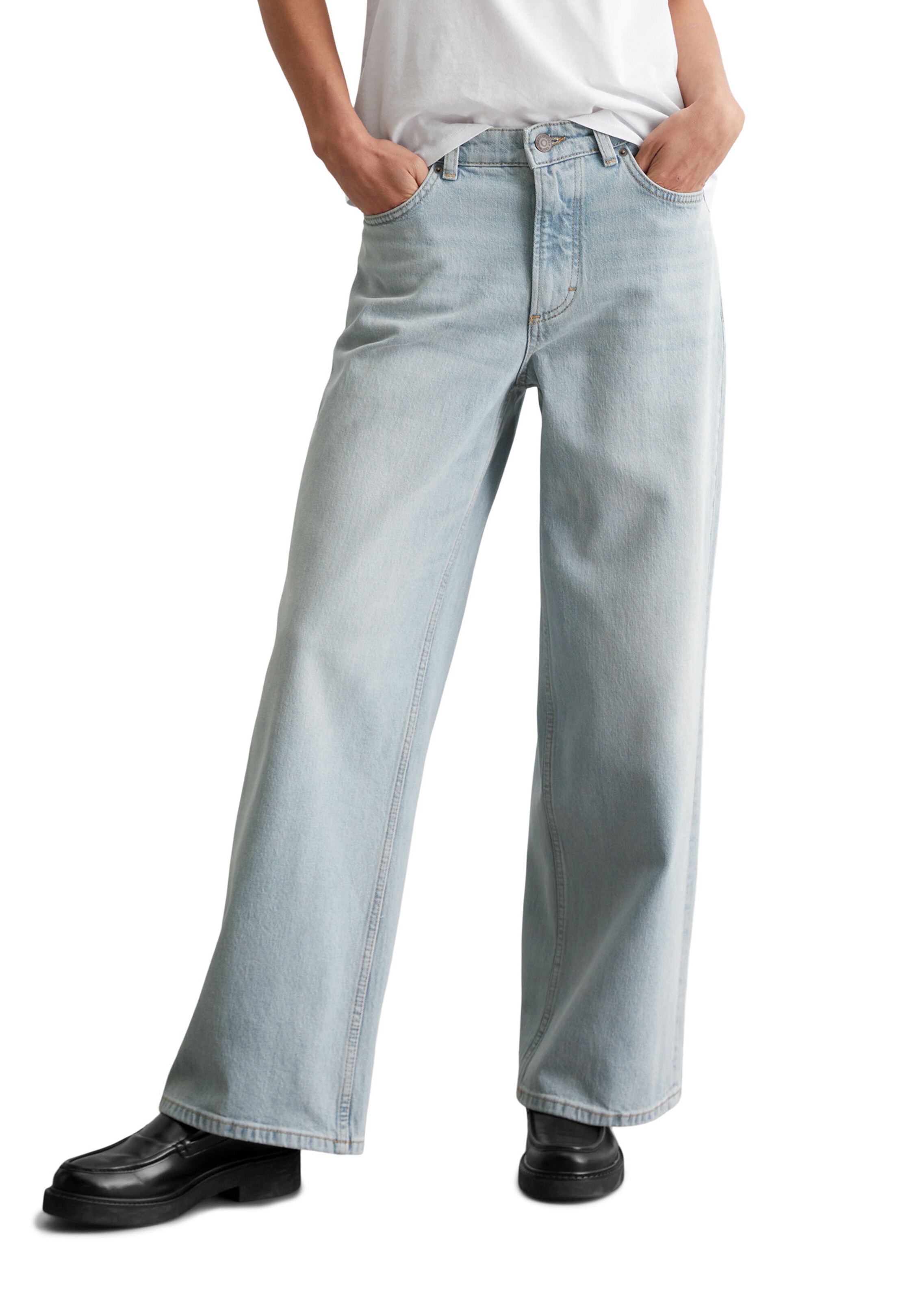 Loosefit Jean Marc O'Polo en bleu : devant