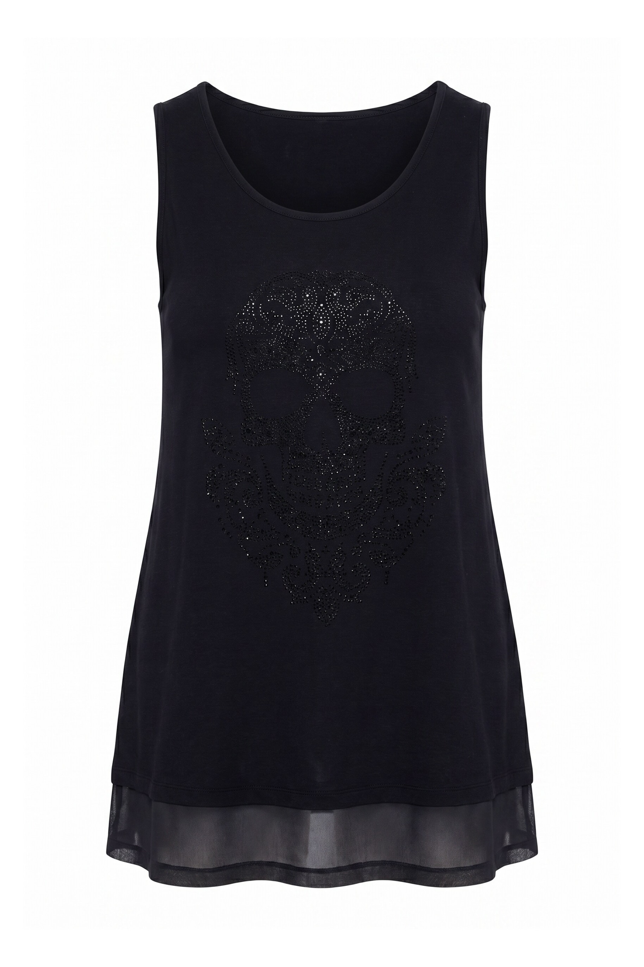 MIAMODA Top in Black: front