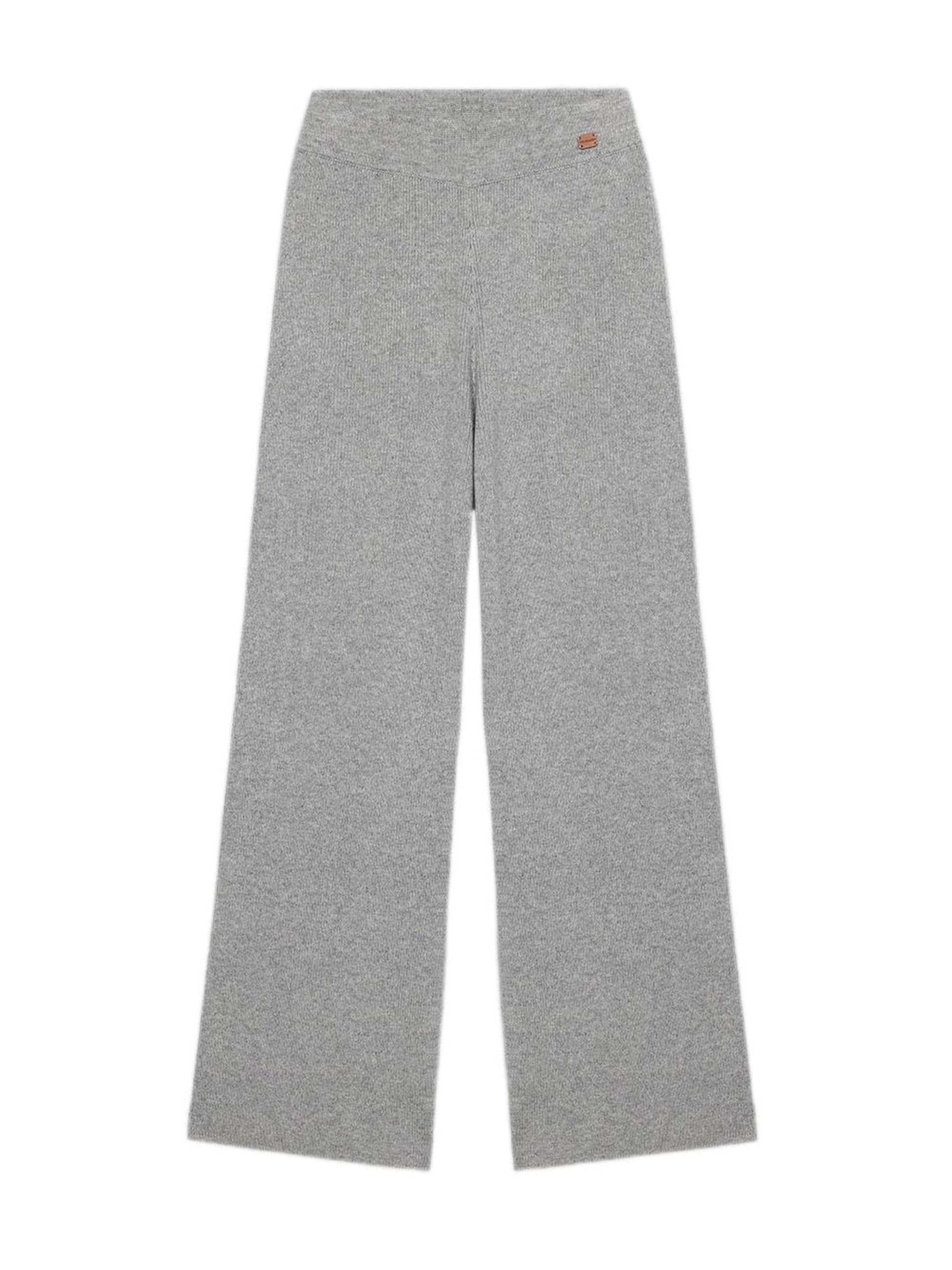 Wide leg Pantaloni di Trussardi in grigio: frontale
