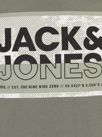 Jack & Jones Plus Majica 'LOGAN' | zelena barva