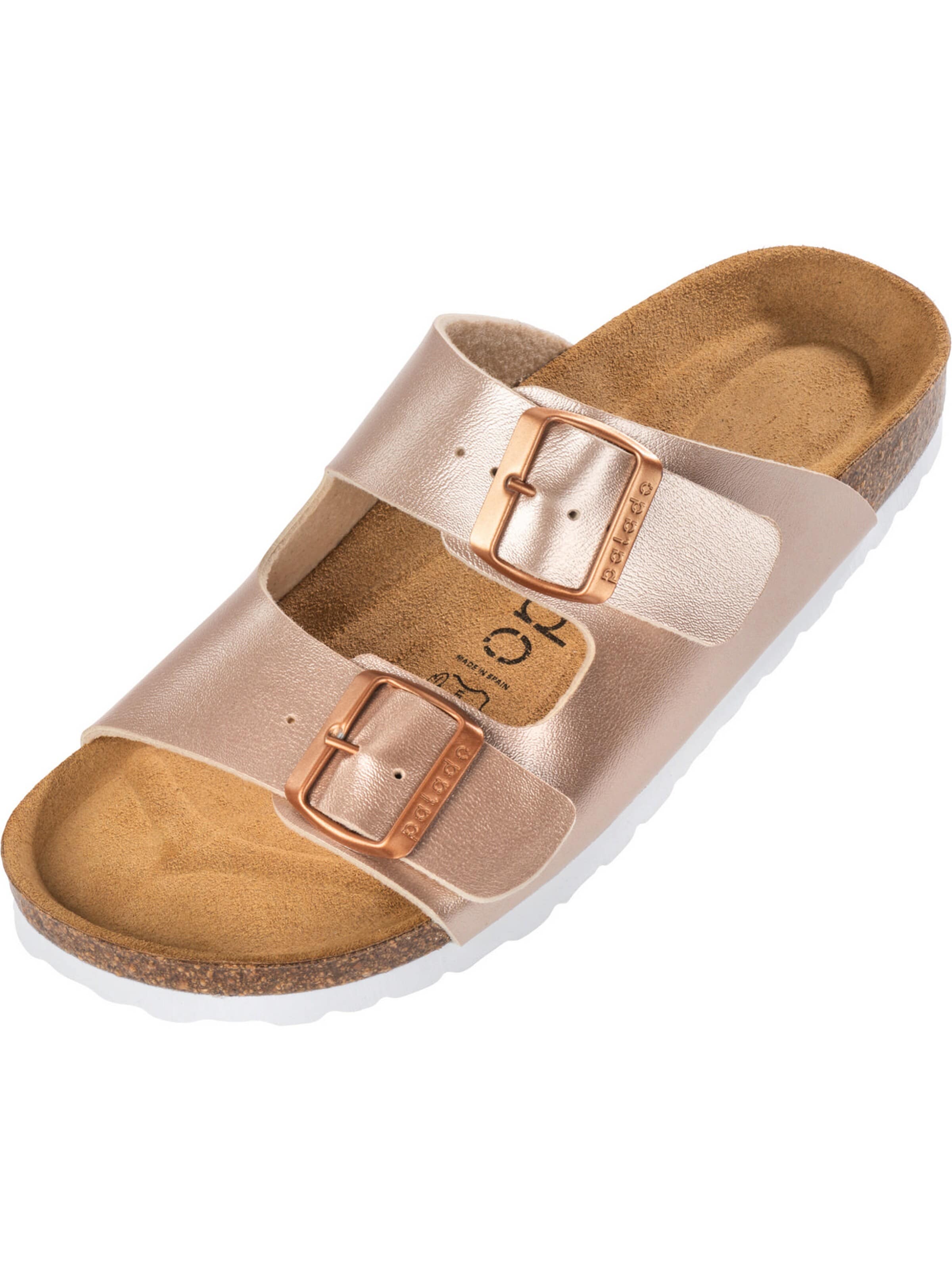 Palado Sandals 'Palado Korfu Metallic' in Beige: front
