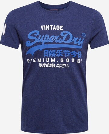 Coupe regular T-Shirt Superdry en bleu : devant