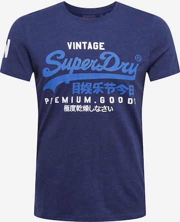 Superdry Regular Fit Shirt in Blau: predná strana