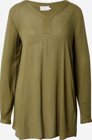 KAFFE CURVE Tunic 'Amber' in Green: front