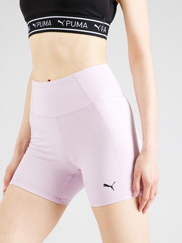 PUMA - Skinny Calças de desporto 'Studio Foundation' em roxo