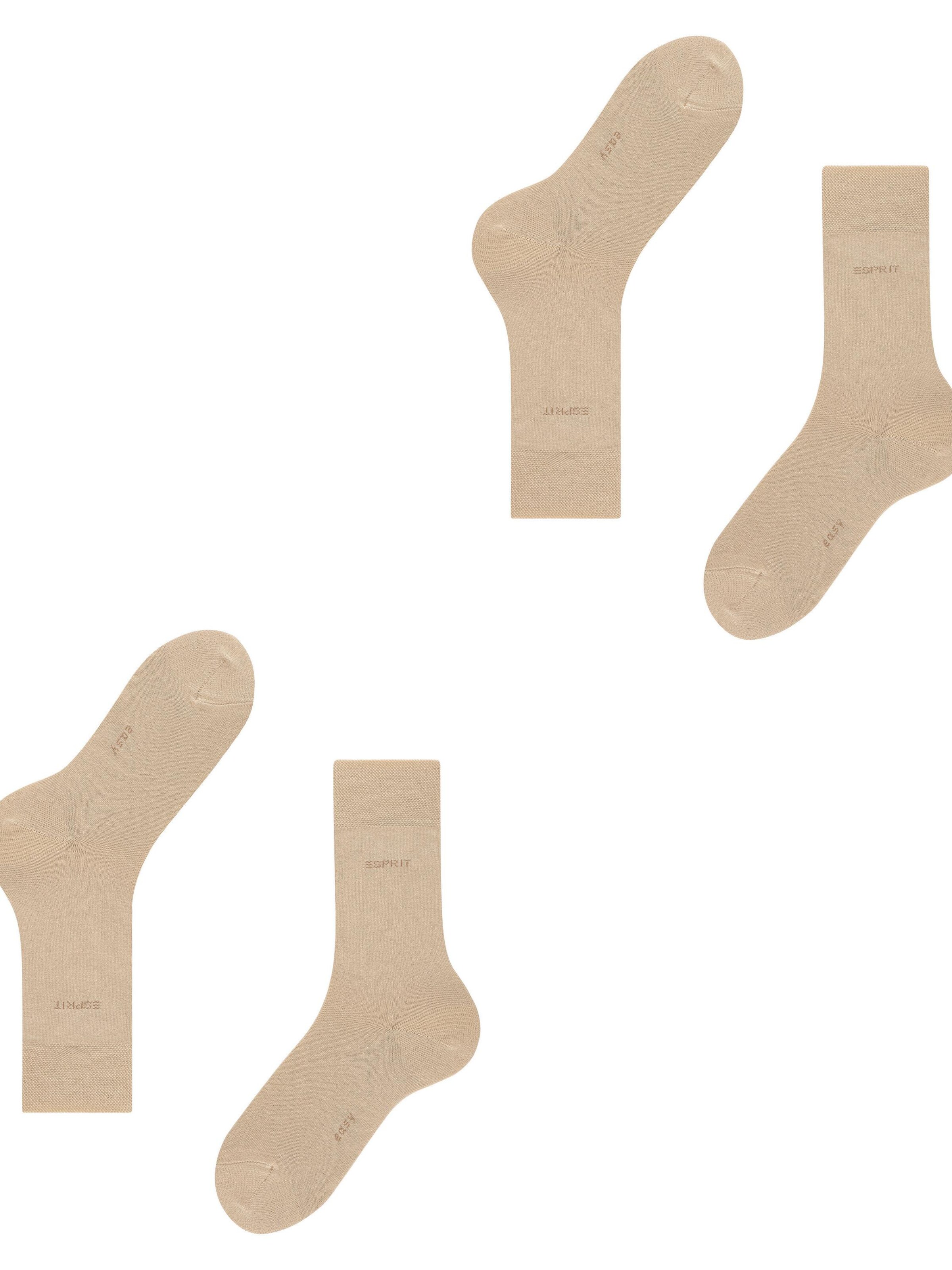 ESPRIT Socken 'Basic Easy 2-Pack'‌‌‌‌‌‌ in Beige